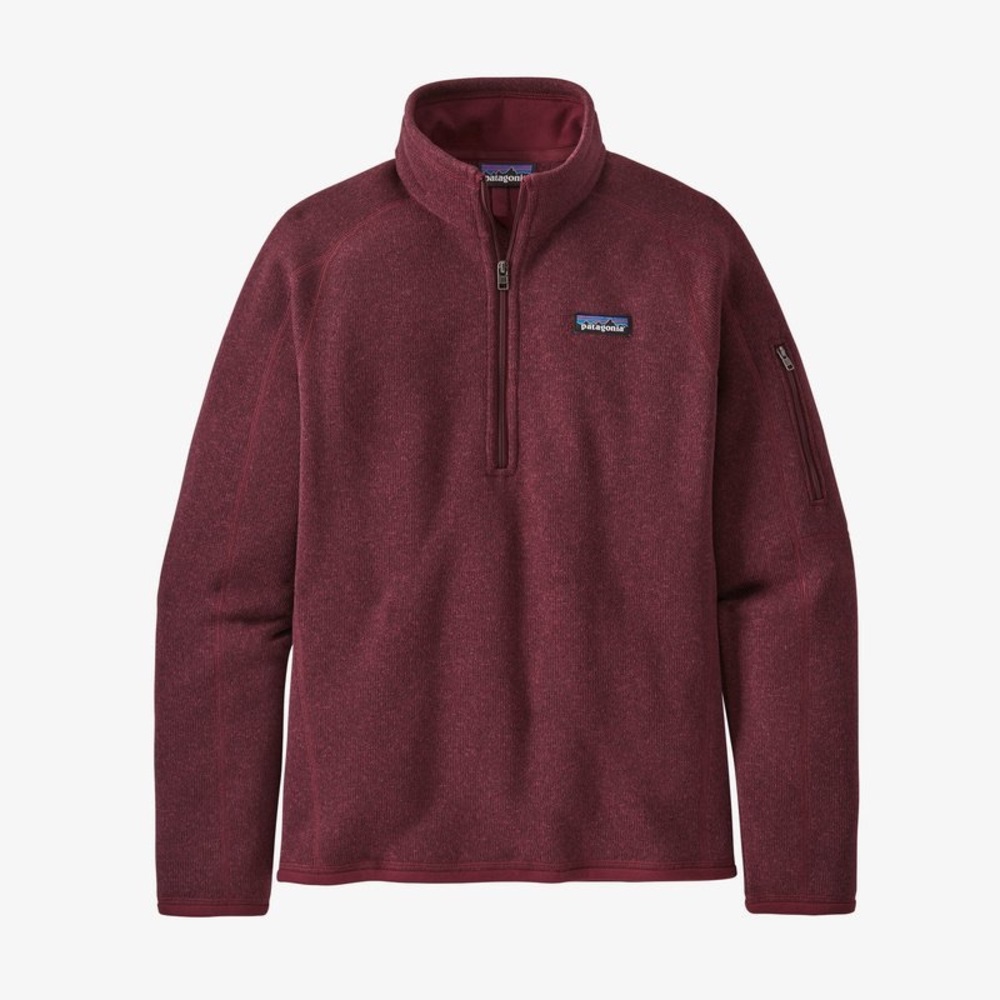Patagonia Women’s Better Sweater 1/4 Zip Fleece Jacket - Chicory Red - Size L